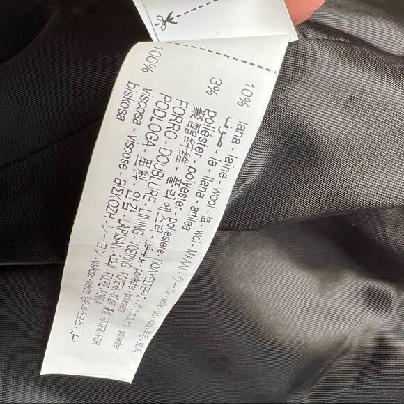 Zara Jacquard Jacket Cardigan Wool / Cotton Blend in Multicolor Large - Picture 12 of 13